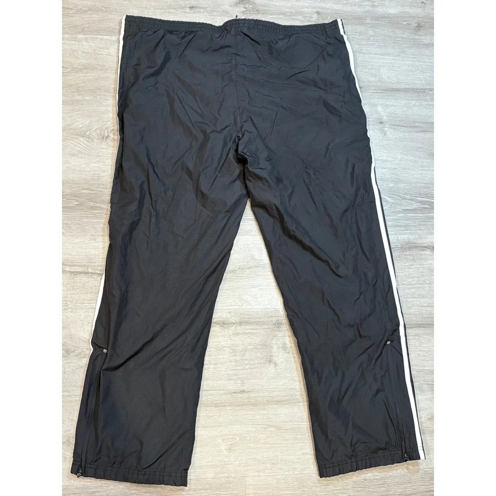Adidas‎ Track Pants Athletic Training Warm Up 3 Stripe Black XL